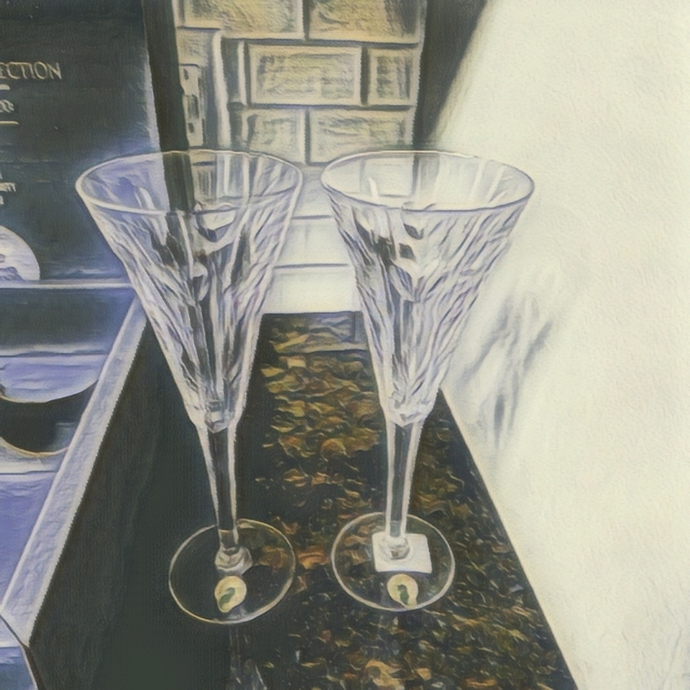 Waterford Crystal Millennium Collection Toasting Flutes - Love NWT - Picture 6 of 6